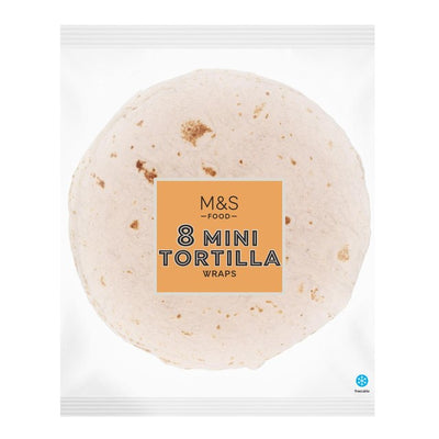 M&S Mini Hvite Tortilla Wraps 8 x 33g