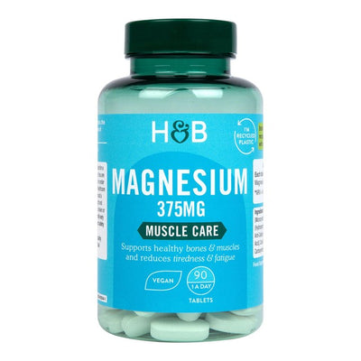 Holland & Barrett Magnesium 375mg Dietary Supplement Tablets 90 per Pack