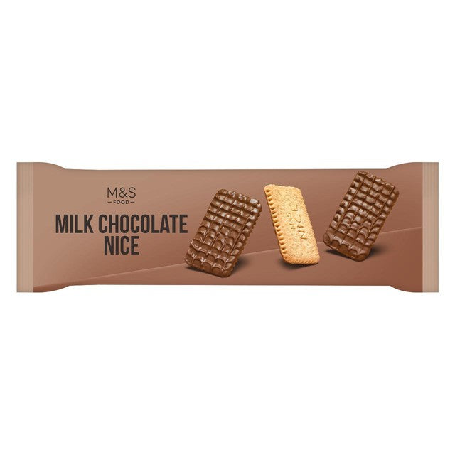 M&S milk chocolate coated biscuits 250g, imported from the UK