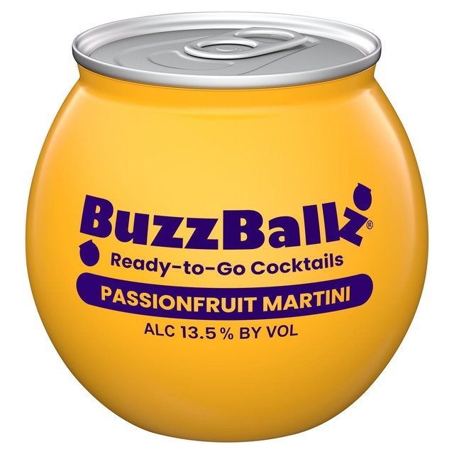 BuzzBallz passionfruit martini cocktail 200ml - British product