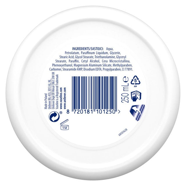 Vaseline Dry Skin Healing Balm Body Cream 250ml (British brand)