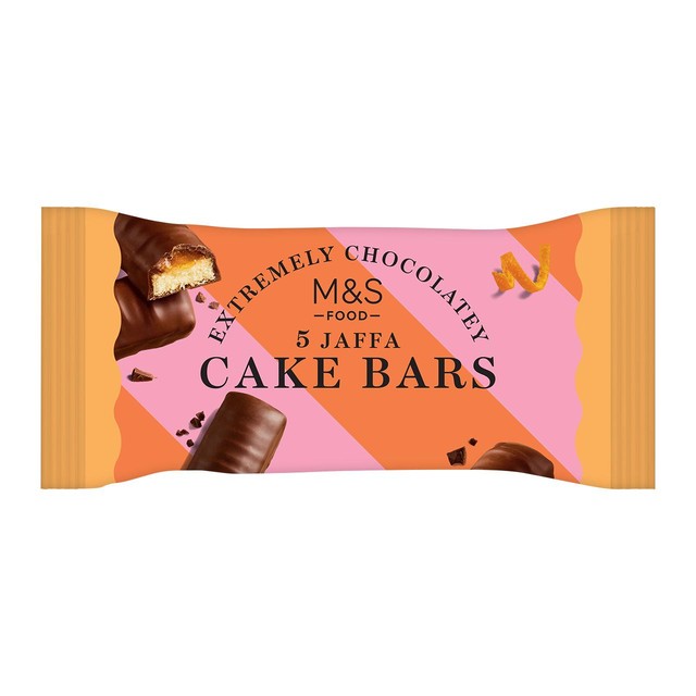 M&S chocolate orange cake bars 154g, imported from the UK