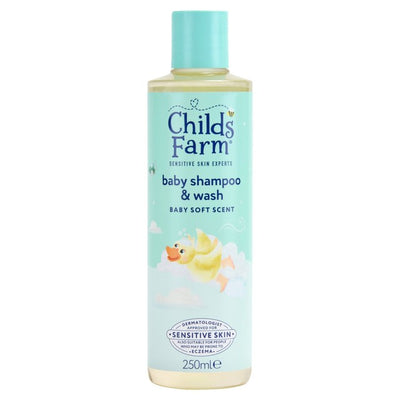 Childs Farm Baby Shampoo & Wash Baby Soft Scent Baby Bath Product 250ml