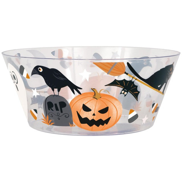 Unique Party Bats and Boos Halloween serving bowl 10-inch - British product