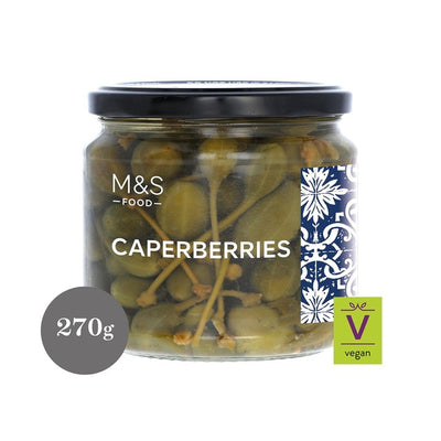 M&S Caperberries White Wine Vinegar Pickled Capers 270g