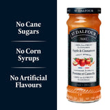 St Dalfour apple & cinnamon fruit spread 284g (British brand)
