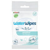 WaterWipes Sensitive+ On-The-Go baby wipes 10 wipes (British brand)