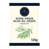 M&S extra virgin olive oil crisps unsalted 125g, imported from the UK