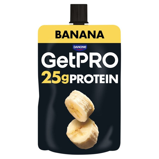 GetPro banana yoghurt pouch 200g, UK version
