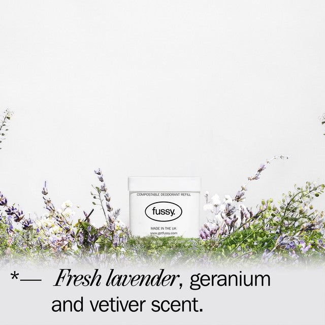 Fussy deodorant refill Lavender Fields 40g - British product