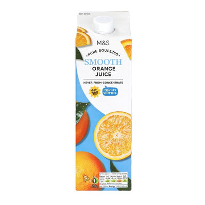 M&S Presset Glatt Appelsinjuice 1L Kartong