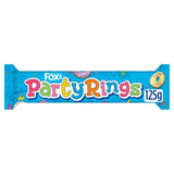 Fox's Party Rings iced biscuits 125g, imported from the UK
