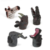 Rex London safari animal finger puppets 5 pack, imported from the UK