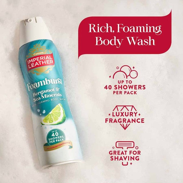 Imperial Leather Body Wash Bergamot and Sea Minerals 200ml, UK version