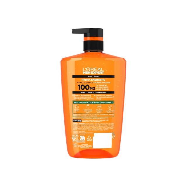 L'Oreal Men Expert Hydra Energetic shower gel 1L, UK version
