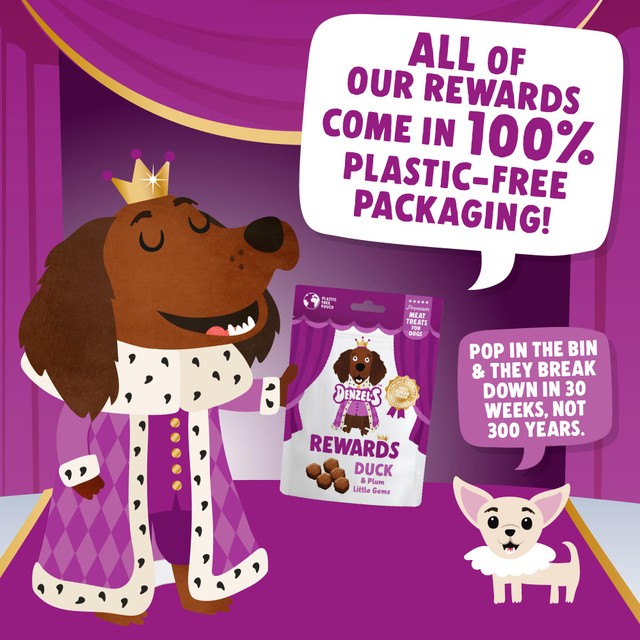 Denzel's duck & plum dog treats 70g - British product