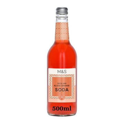 M&S Sicilian Blood Orange Sparkling Soda 500ml
