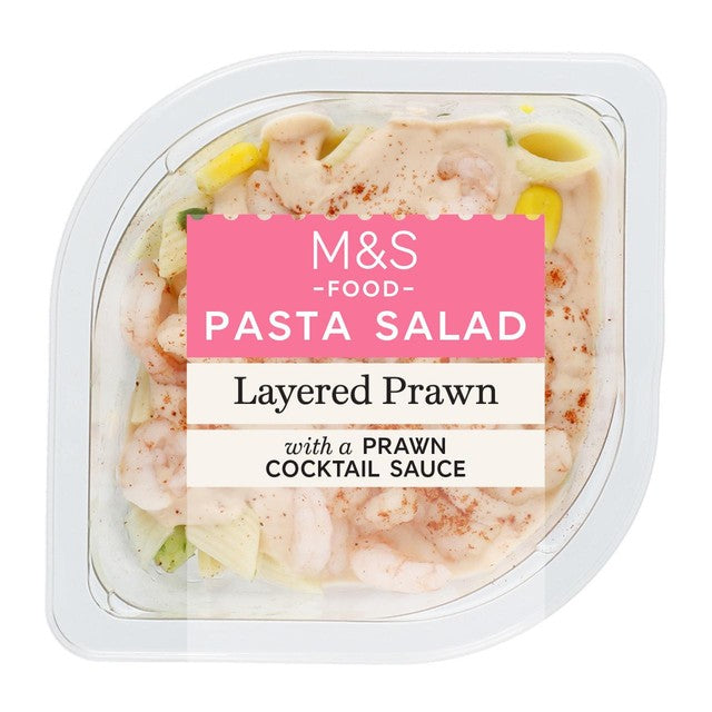 M&S Prawn Layered Salad 220g, imported from the UK