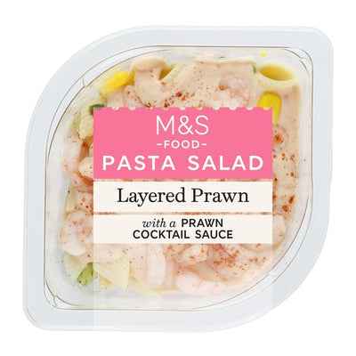 M&S Prawn Layered Salad with Cocktail Sauce Ready-to-Eat Salad 220g