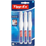 Bic UK Tipp-Ex Rapid Correction Pen pack of 3 8 ml (British brand)