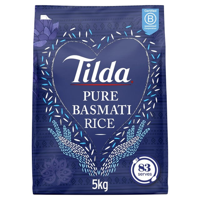 Tilda Pure Basmati Rice 5kg (British brand)