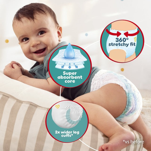 Pampers Baby Dry Nappy Pants Size 8 Essential Pack