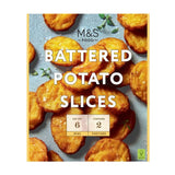 M&S battered potato slices 350g, imported from the UK
