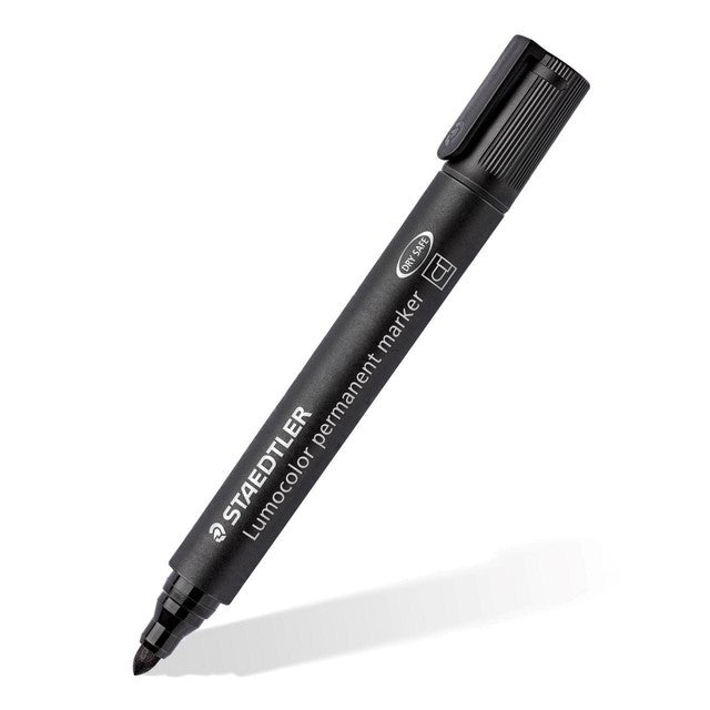 Staedtler bullet tip permanent markers 6-pack assorted colours (British brand)