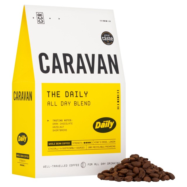 Caravan Daily Blend whole bean coffee 200g - British product