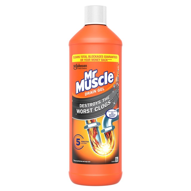 Mr Muscle Power Gel Drain Unblocker 1L, imported from the UK