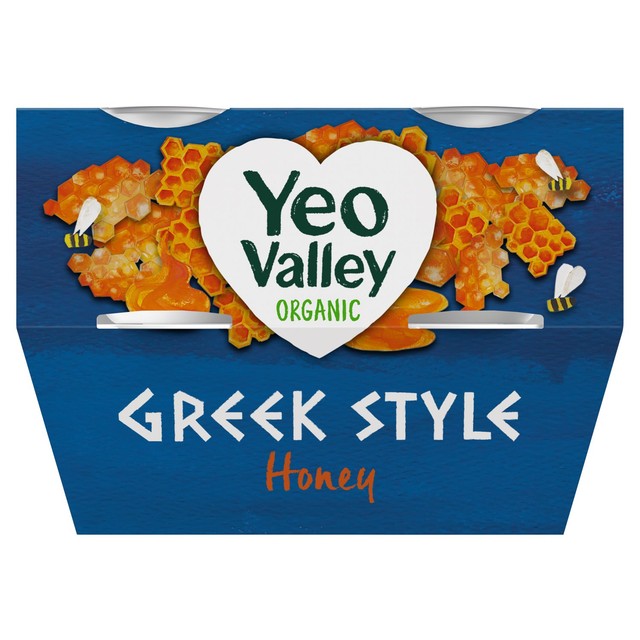 Yeo Valley Greek Style Yogurt with Honey 4 x 100g (British brand)
