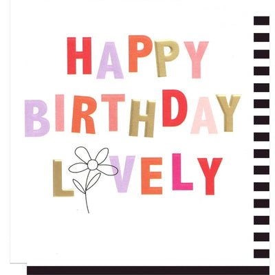Caroline Gardner Lovely Birthday Card 140x146mm