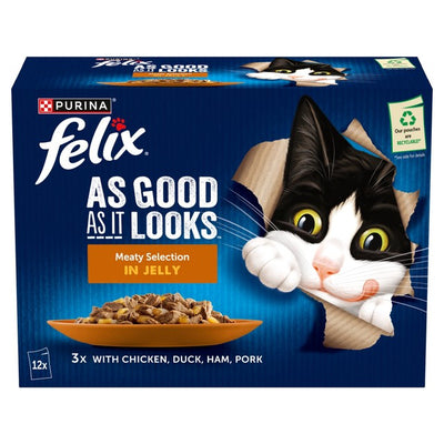 Felix Meaty Selection in Jelly Wet Cat Food 12 x 85g