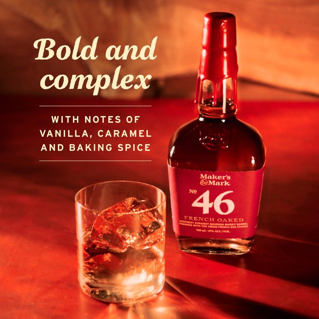 Makers Mark 46 Bourbon Whisky 70cl, imported from the UK
