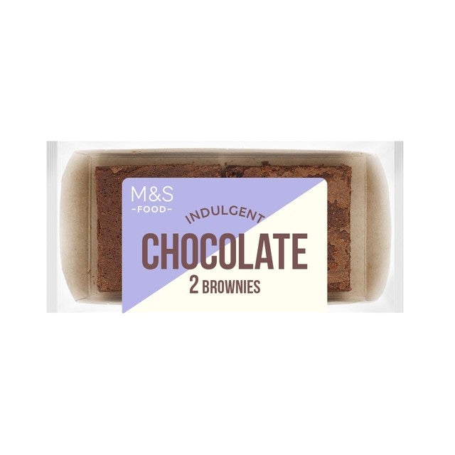 M&S chocolate brownies 2-pack, imported from the UK