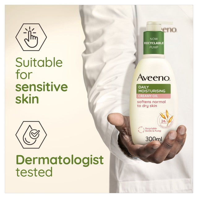 Aveeno Daily Moisturising Creamy Oil Body Lotion 300ml - British product