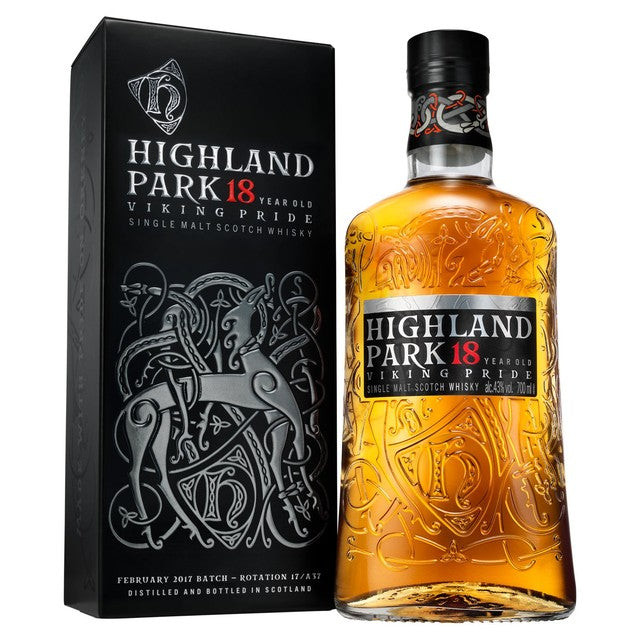 Highland Park 18 Year Old Single Malt Scotch Whisky 70cl, UK version