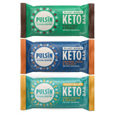 Pulsin orange chocolate and peanut vegan keto protein bar 50g, imported from the UK