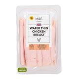 M&S wafer thin chicken breast 300g, imported from the UK