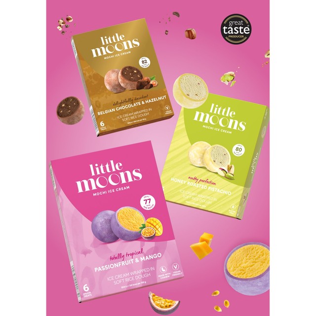 Little Moons mango mochi ice cream 6 x 32g, UK version