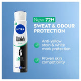 Nivea anti-perspirant deodorant spray Black & White Fresh 250ml, imported from the UK