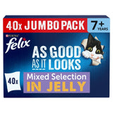 Felix Senior 7+ Mixed in Jelly cat food 40 x 85g - British product
