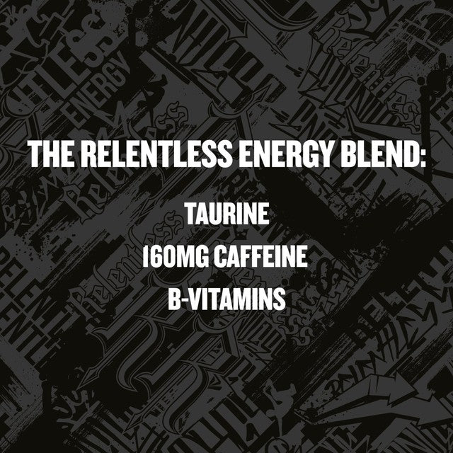 Relentless Origin energy drink 4 x 500ml, imported from the UK