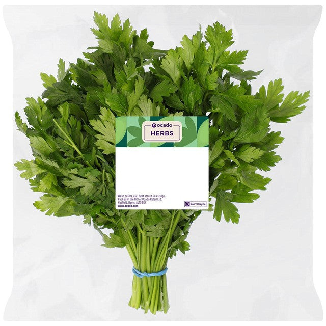 Ocado hand cut flat leaf parsley 50g, imported from the UK
