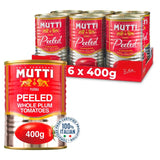Mutti Italian peeled plum tomatoes 400g, imported from the UK