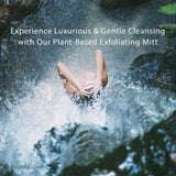 Hydréa London bamboo gentle exfoliating cleansing mitt, UK version