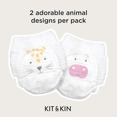 Kit & Kin Hypoallergenic Nappy Pants Eco Friendly Disposable Nappies Size 4 9-15kg