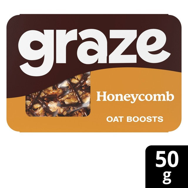 Graze Honeycomb Oat Boosts Flapjack snack bar 46g, UK version