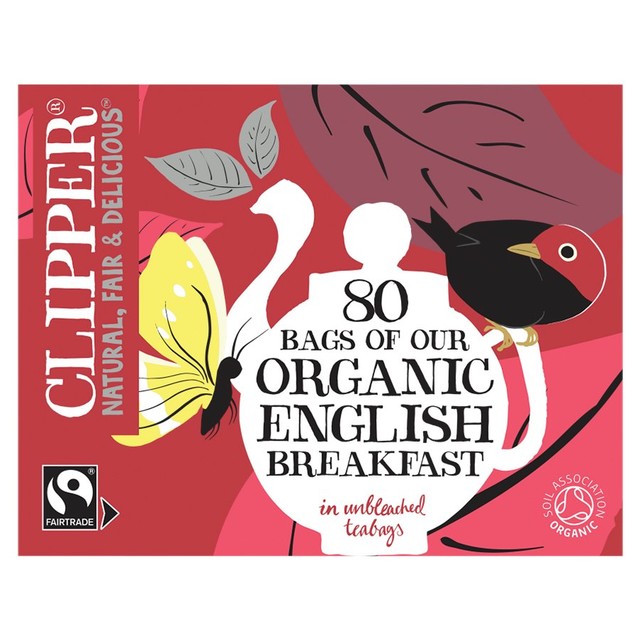 Clipper English Breakfast tea bags 80 bags - British product