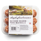 Daylesford Organic outdoor reared pork meatballs 336g - British product